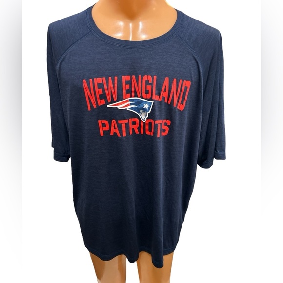 Fanatics New England Patriots Men’s Navy Blue Short Sleeve Shirt Lightweight 3XL - Picture 1 of 9